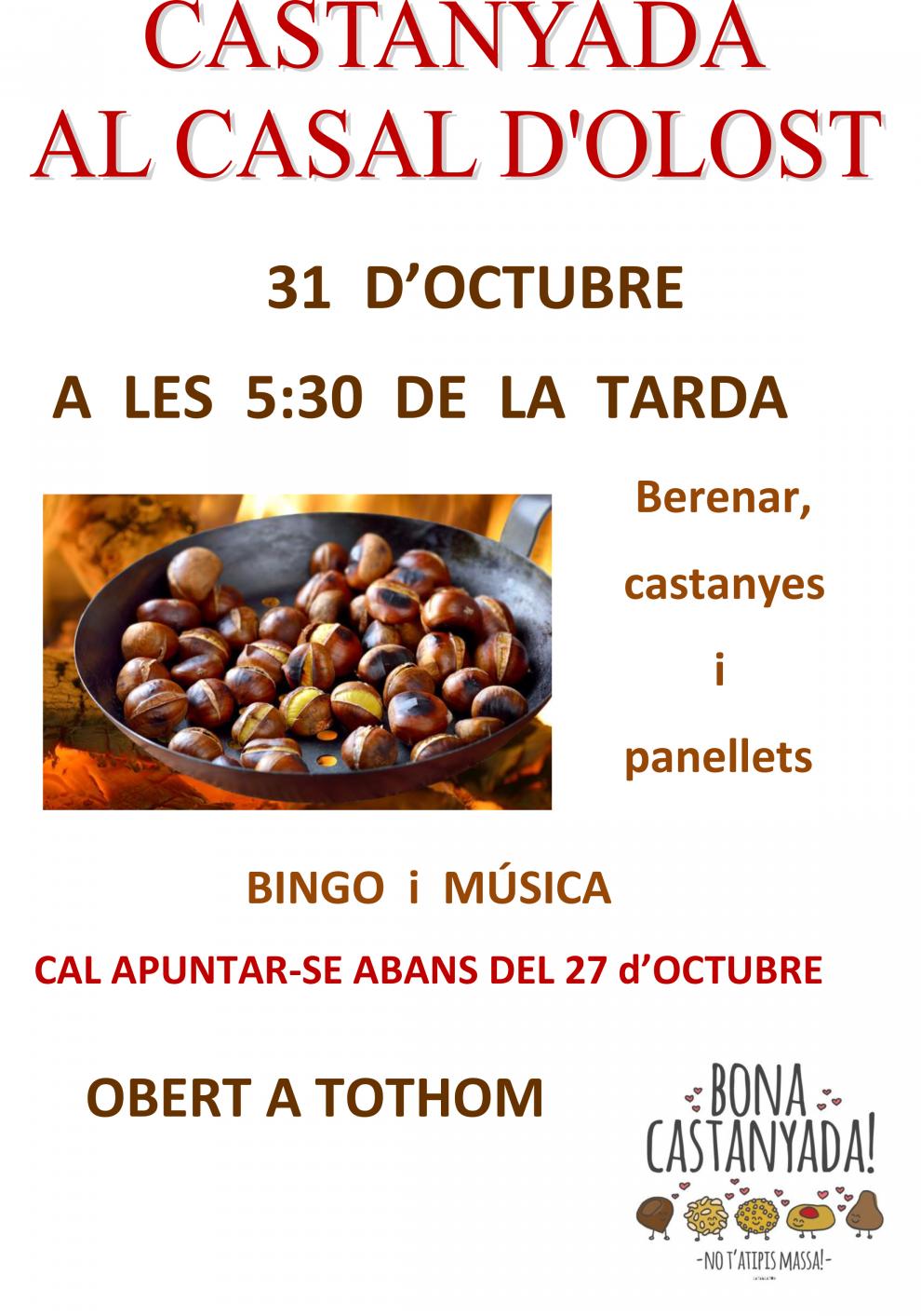 Castanyada al Casal de la Gent Gran d'Olost